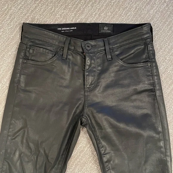 AG the legging ankle skinny leather jeans - Picture 5 of 14